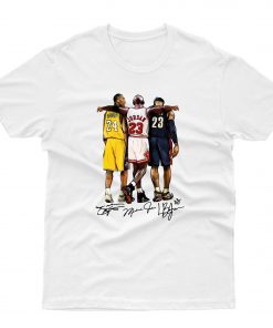 LeBron James Kobe Bryant Michael Jordan T shirt