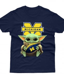 Michigan Wolverines Baby Yoda T shirt