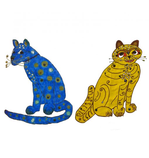 Abba Blue and Yellow Cat
