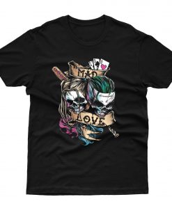 Joker Skull Mad Love T shirt