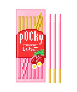 Pixelated Strawberry Pocky