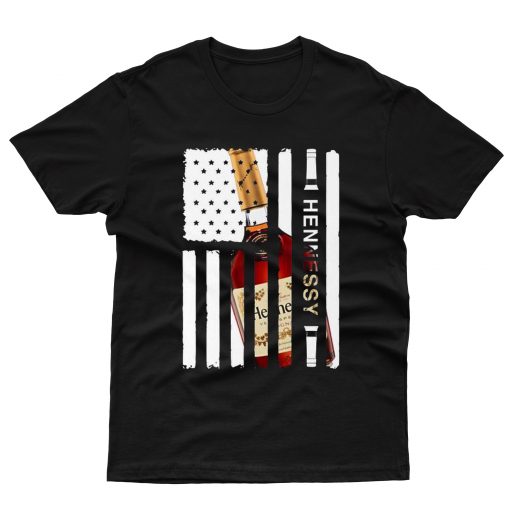 Pretty Hennessy 4th July Independence Day American Flag T shirt