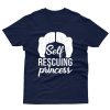 Self Rescuing Princess Silhouette Fan Art T shirt