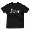 Valentines Day Women Love Plaid Heart Cute T shirt