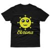 Cute Corona Virus As Cute Style Save Out Planet Black T-Shirt