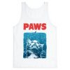 Paws Jaws Parody Tank Top