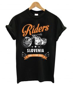 Rides slovenis born to ride free t-shirt