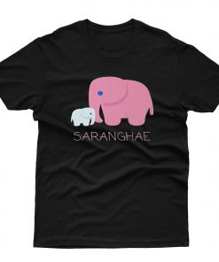 Saranghae I Love You In Korean With Elephants T-Shirt