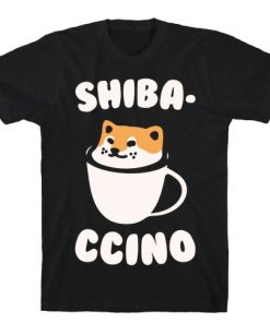 Shibaccino White Print T-Shirt