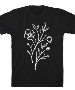 Wildflower Stippled Tattoo T-Shirt