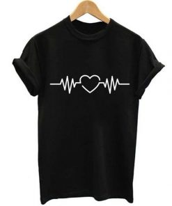 heart Rate Print T-Shirt