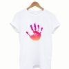 Abstract Hand Palm Print Design T-Shirt