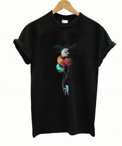 Astronaut Holding Planet Balloons T-Shirt