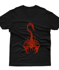 Blue and Black Tribal Scorpion T-Shirt