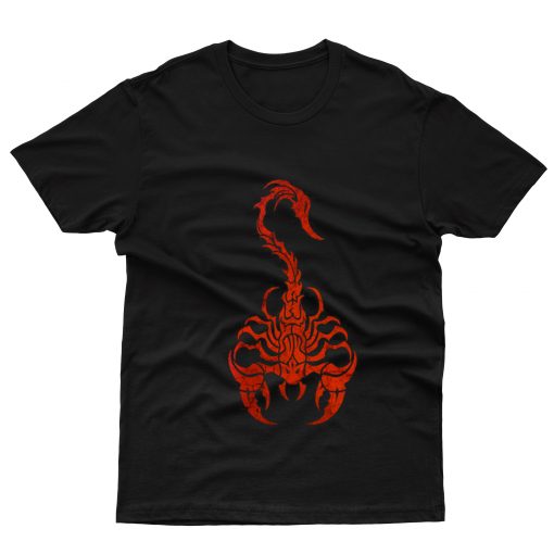 Blue and Black Tribal Scorpion T-Shirt