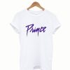 Bravado Prince Unisex Logo Graphic Cotton Tee T-Shirt White Purple