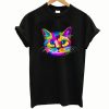 Colorful cat animal t-shirt