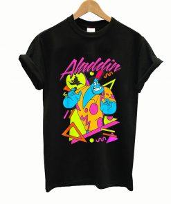 Cool Disney Aladdin Genie Retro Abstract Graphic t-shirt