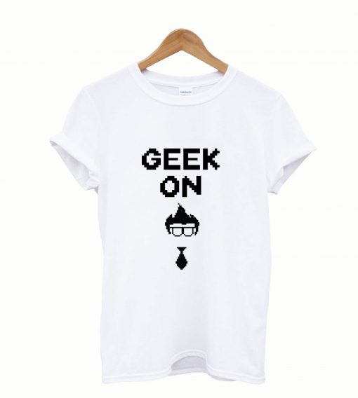 Geek on t-shirt