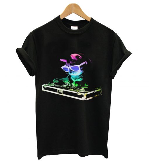 HOUSE CAT (Rainbow DJ Kitty) Slim Fit T-Shirt