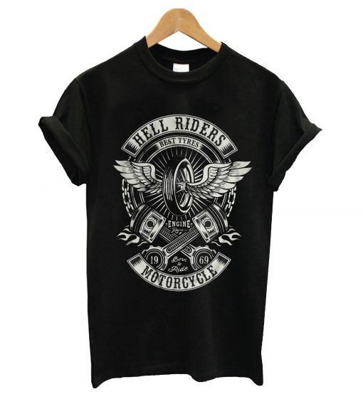 Hell riders motorcycle t-shirt