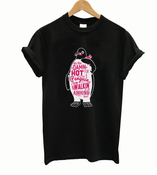 Hot Penguin Funny Billy Madison Comedy Humor Black Basic Men's T-shirt