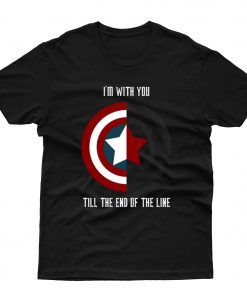I'm with you till the end of the line t-shirt