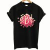 Initial letter B - fancy pink ornament T-Shirt