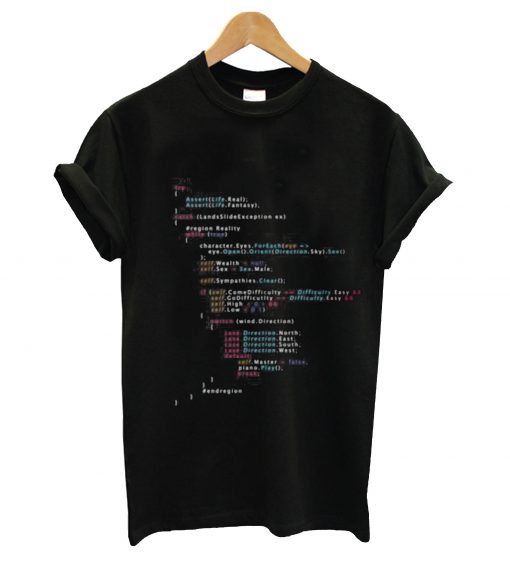 Is This The Real Life Coding Programming Color Slim Fit T-Shirt