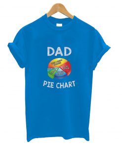 Kreisdiagramm von Papa personalisierte Vatertag t-shirt