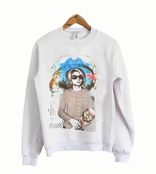 Kurt Cobain Print Sweatshirt