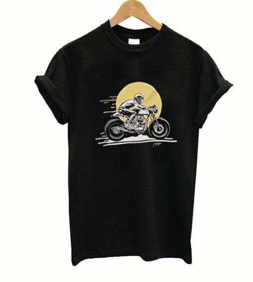 Makaya Tshirt avec Motif Moto - Vintage Cafe Racer - Tee Shirt Motard Homme t-shirt