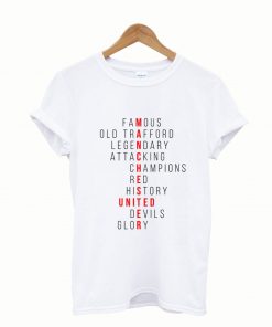 Manchester United Word Design T-Shirt