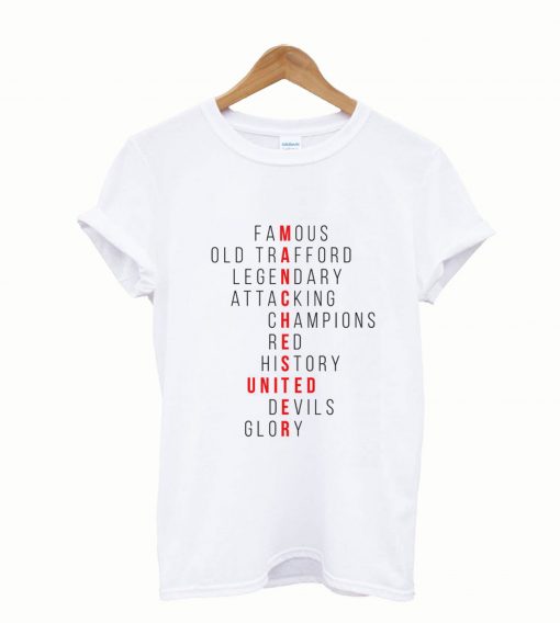 Manchester United Word Design T-Shirt