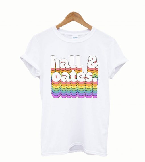 Men t-shirt Hall Oates Retro Typography Design tshirt Women t shirt
