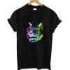 Rainbow Music Cat Slim Fit T-ShirtRainbow Music Cat Slim Fit T-Shirt