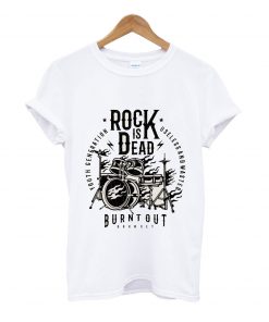 Rock is dead burnout t-shirt