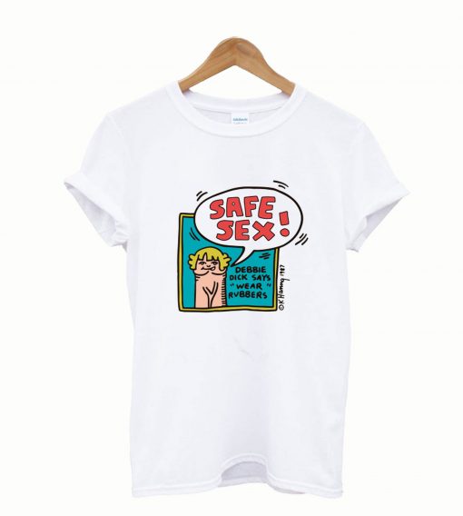 Safe Sex - Keith Haring Maglietta a Manica Lunga t-shirt