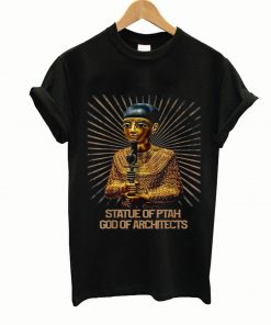 Statue of ptah god of architects t-shirt