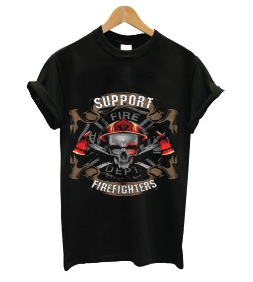 Support firefighter t-shirt