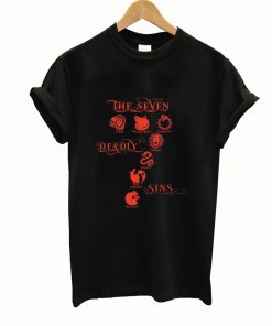 The seven deadly sins t-shirt