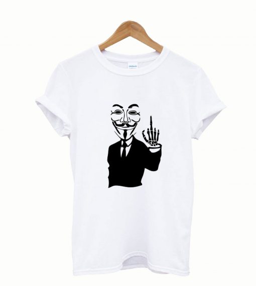 anonymous mask mask hand hand sq fuck5 t-shirt