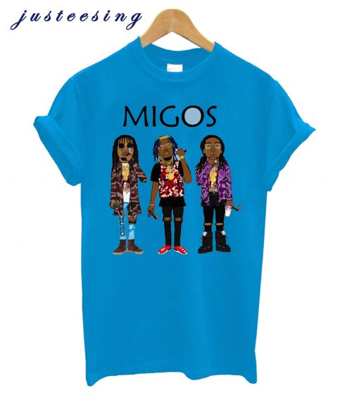 2018 New Arrival Man Migos T Shirt Popular Hip Hop Streetwear Soft T-Shirt