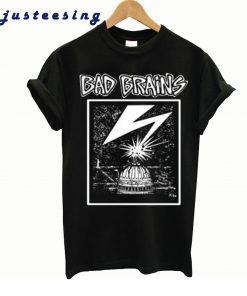 Bad Brains Capitol White on Black T-Shirt