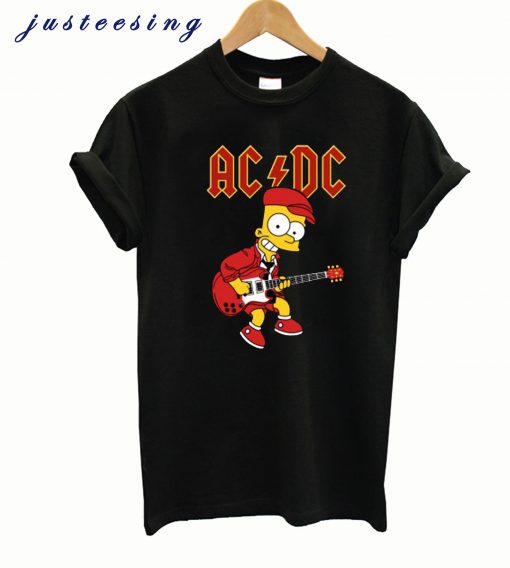 Bart Simpson AC DC Unisex T-Shirt