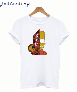 Bart Simpson Shark Bape T Shirt