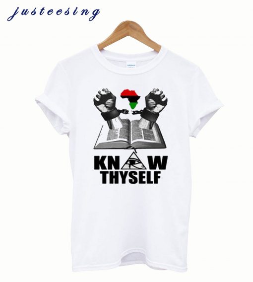 Black Consciousness African Map Know Thyself T-Shirt