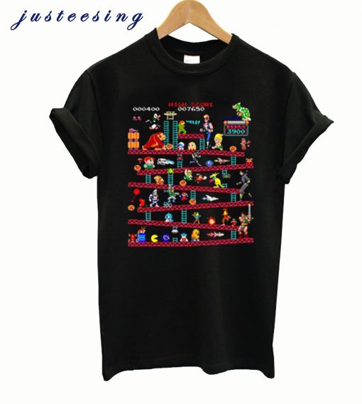 Donkey Kong Retro Game Characters T-Shirt