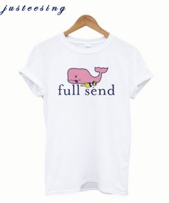 Full Send Pink Whale T-Shirt