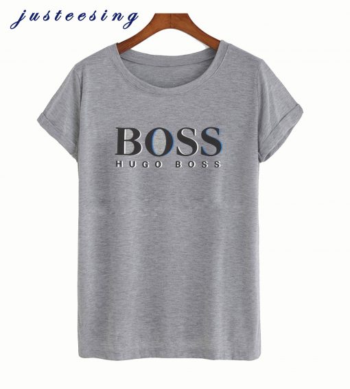 Hugo Boss Grå Langærmet T-shirt